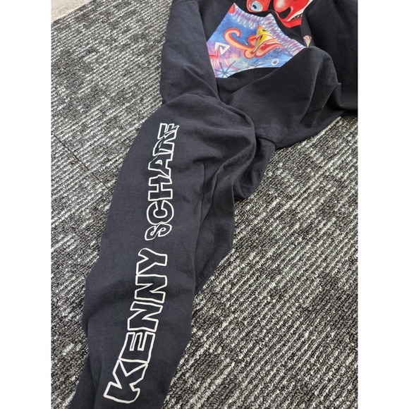 Kenny Scharf Goodie shirt mens L Two Sleeves Long Sleeve Graphic Black Artist - Picture 6 of 11